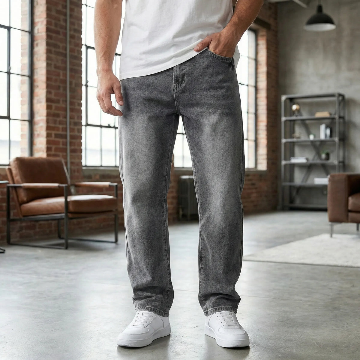 Classic Straight-Leg Pants