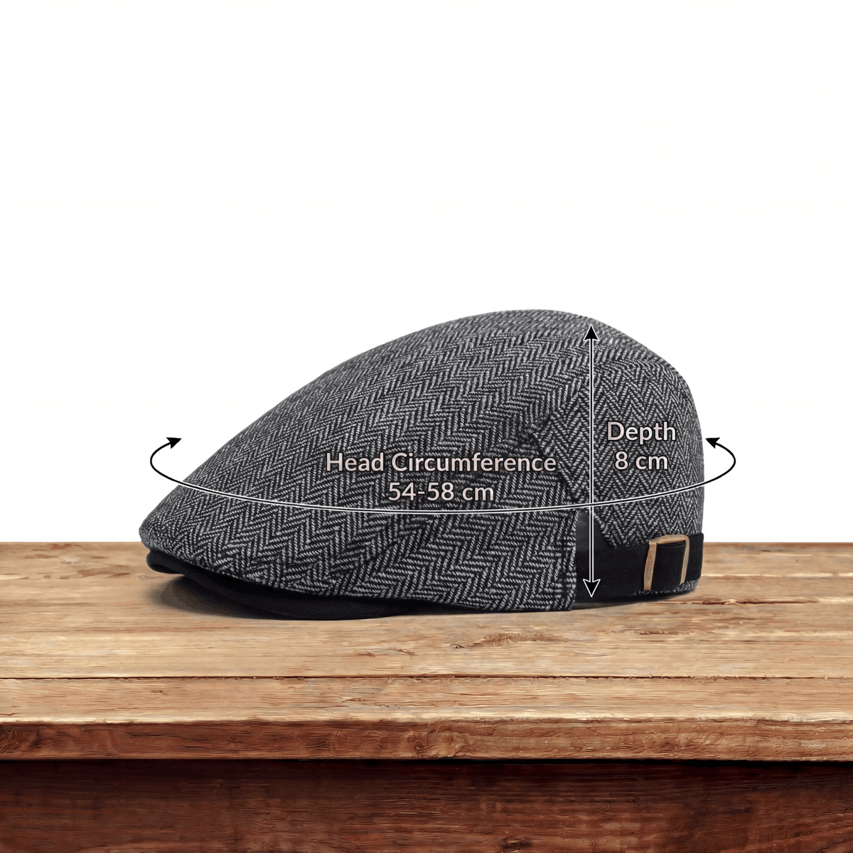 Classic Textured Flat Cap