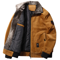 Chaqueta Clásica de Invierno de Pana para Hombre
