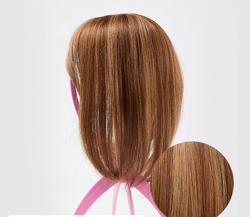Clip-In Hair Topper with Bangs