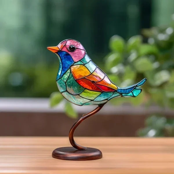 Colored Glass Bird Figurines – EleganBird