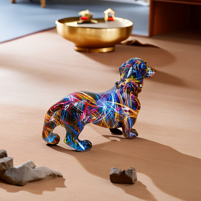 Colorful Dachshund Home Ornament
