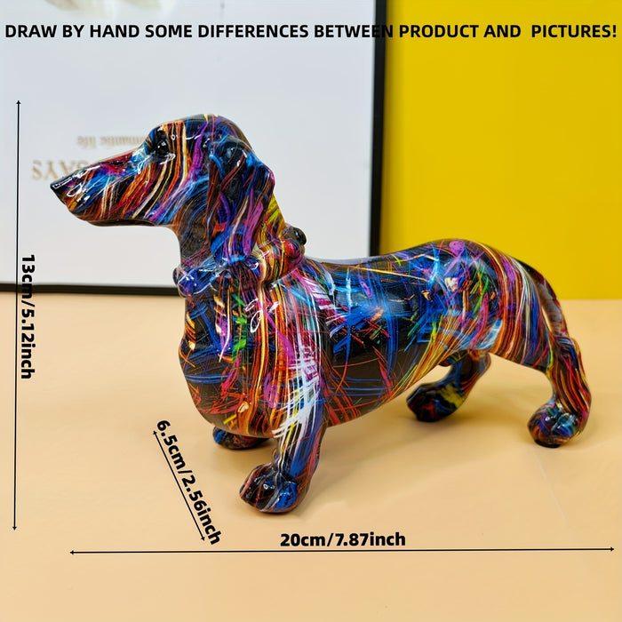 Colorful Dachshund Home Ornament