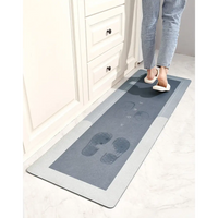 Alfombra de cocina de felpa - Alfombrillas impermeables y antideslizantes