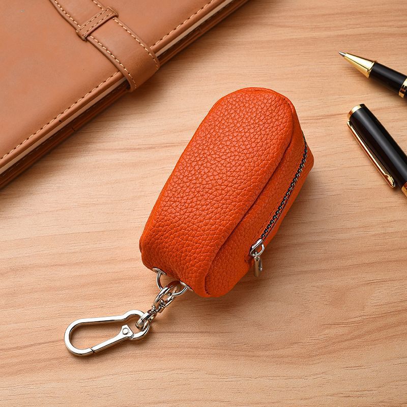 Pochette porte-clés compacte en cuir