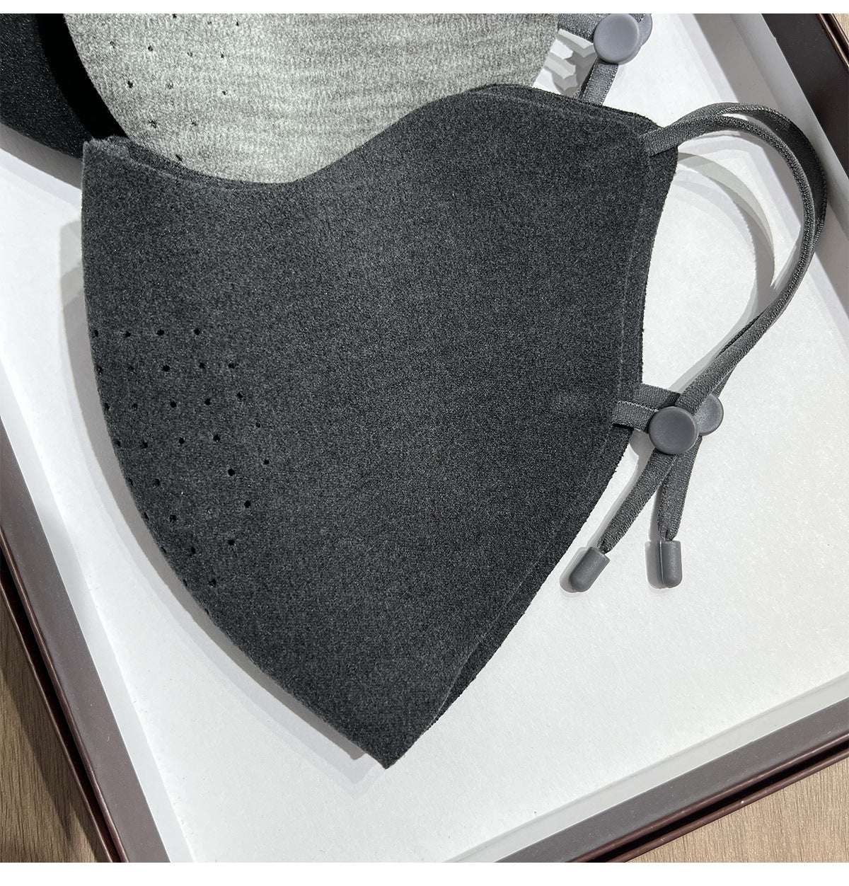 Contoured Breathable Reusable Face Mask with Adjustable Ear Toggles