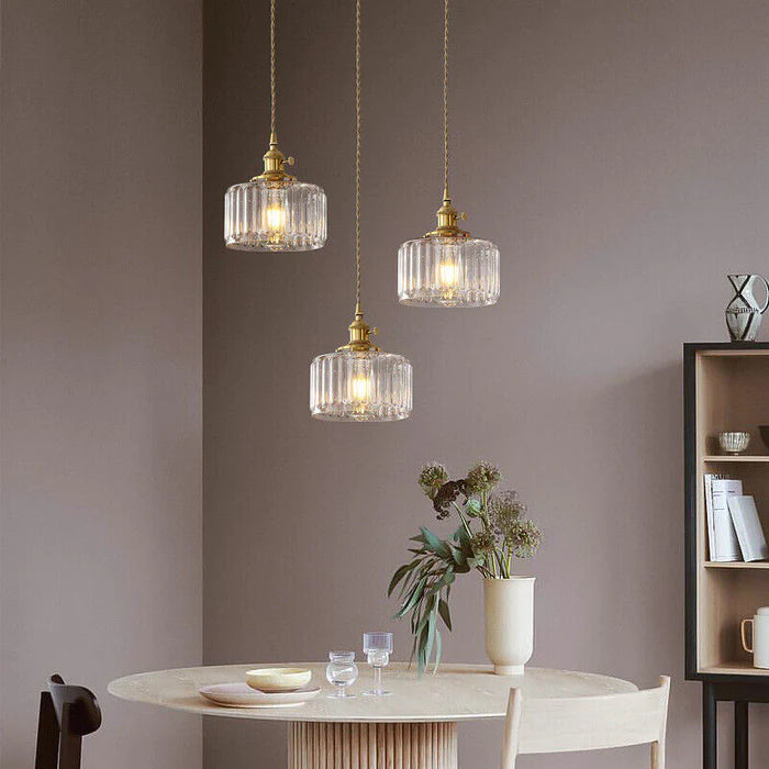 Crystal Chandelier with Height Adjustment in Vintage Style