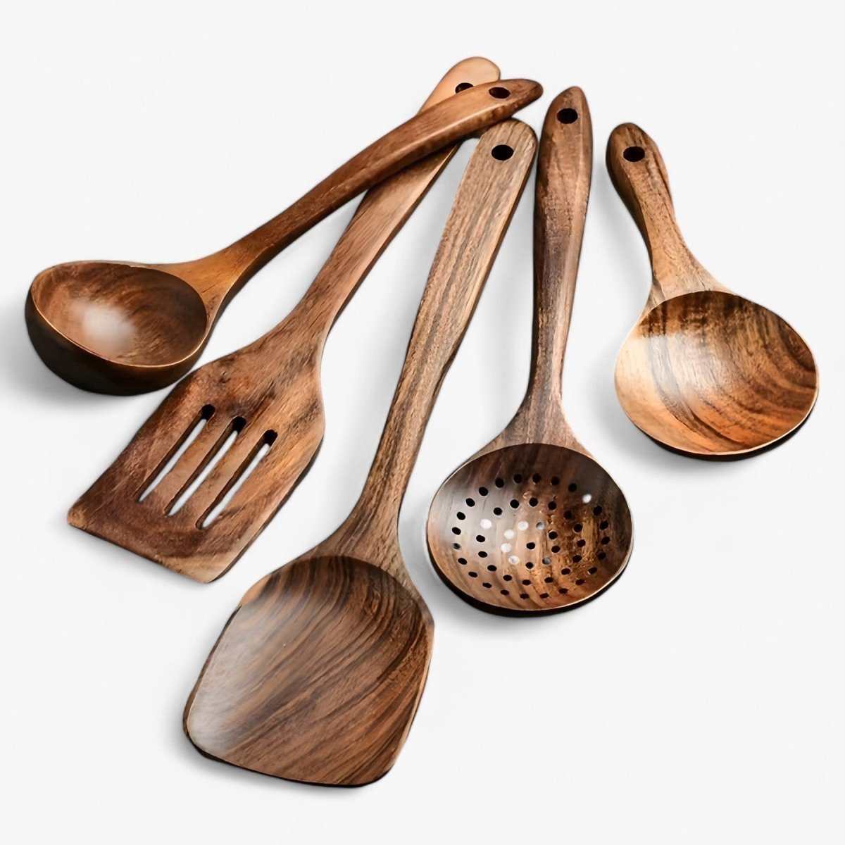 Davy | 11-piece heat-resistant wooden kitchen set - WoodChef