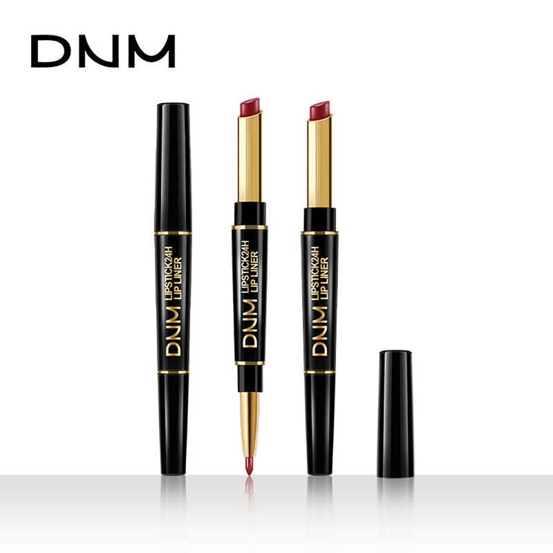 Davy | 2-in-1 Dual Lipstick & Liner | Matte Texture & Long-Lasting Finish | Highly Pigmented & Waterproof | 12 Color Variants for Precision Makeup
