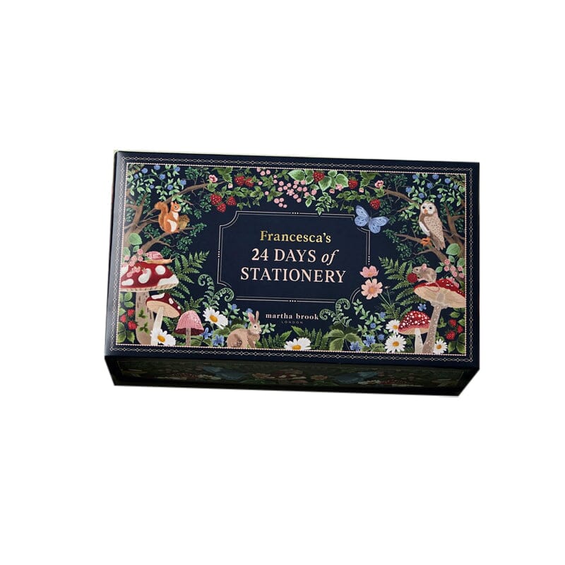 Davy | 24 Days Premium Stationery Advent Calendar | Limited "Winter Forest" Edition | 24 Exclusive Stationery Surprises | Sustainable & Plastic-Free | Includes 2025 Calendar & Accessories