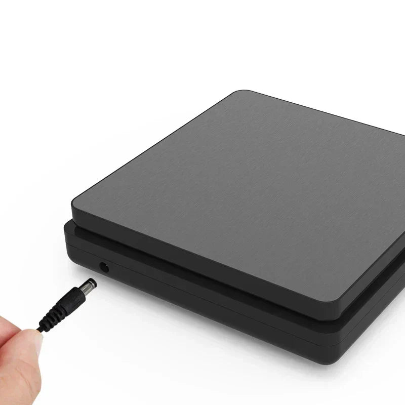 Davy | 5 kg/0.1 g and 10 kg/1 g digital electronic kitchen scale, LCD display, fully waterproof stainless steel tool for baking