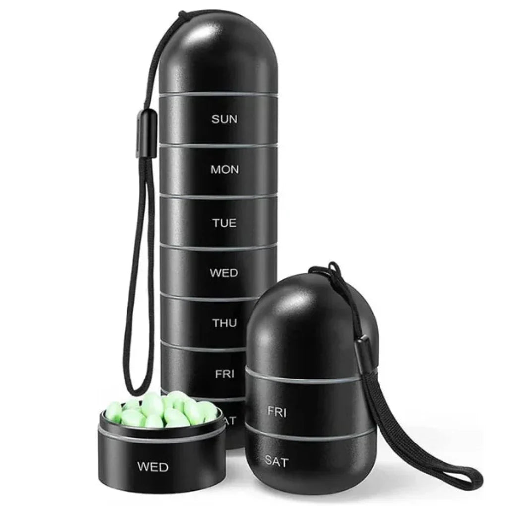Davy | 7 Day Stackable Pill Organizer with Strap