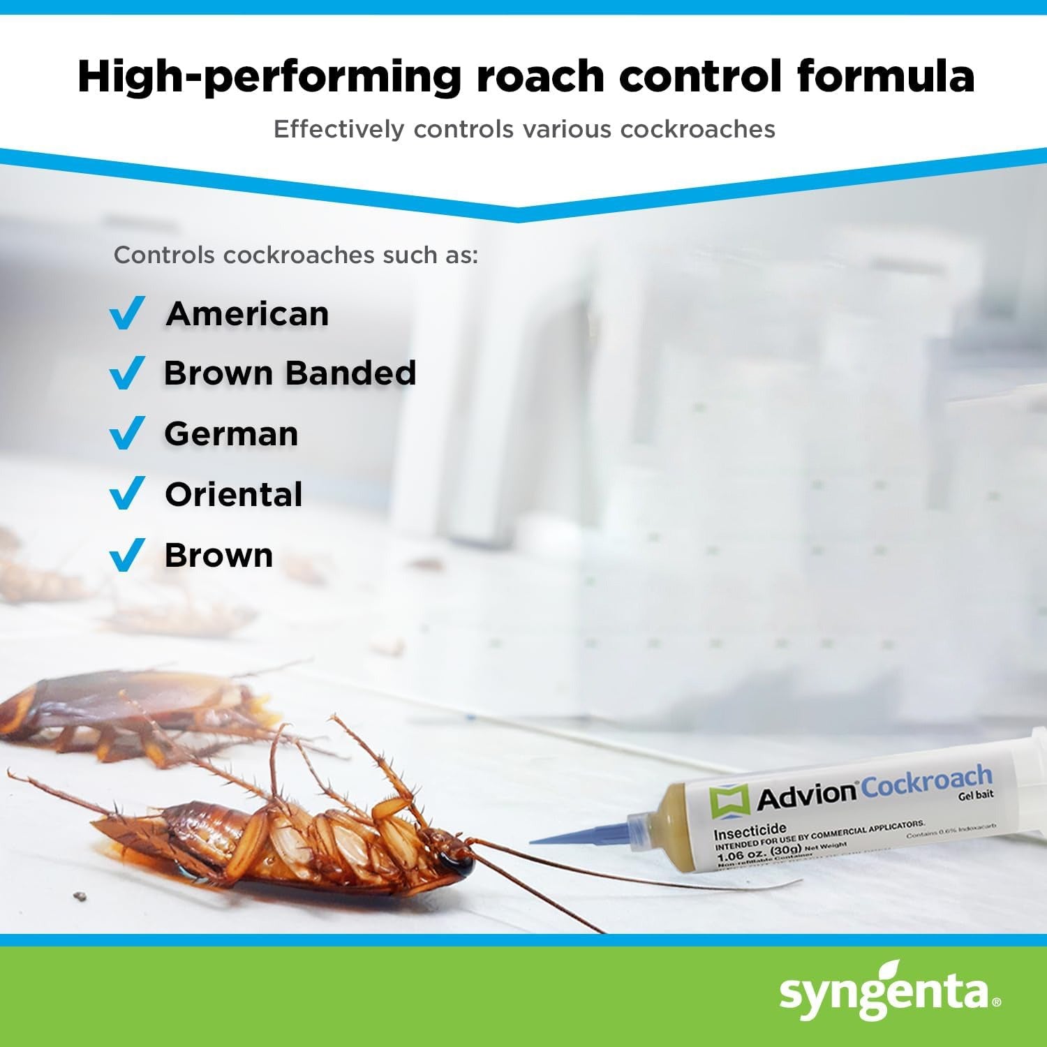 Davy | Advion Cockroach Gel Bait, Cockroach Killer, Non-Toxic Pest Control, Pest Management