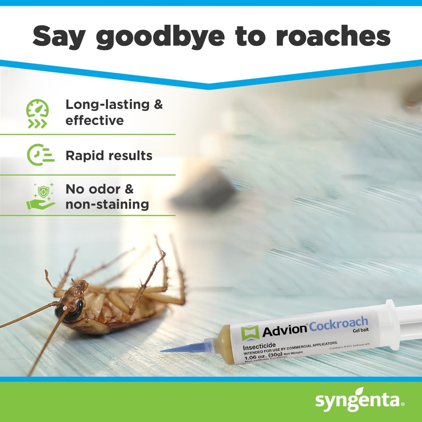 Davy | Advion Cockroach Gel Bait, Cockroach Killer, Non-Toxic Pest Control, Pest Management