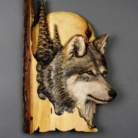 Davy | Decoración de Pared Tallada a Mano con Animales