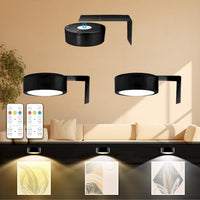 Davy | Lot de 3 Lampes d'Art Alimentées par Piles avec Télécommande, 3 Températures de Couleur & Gradation
