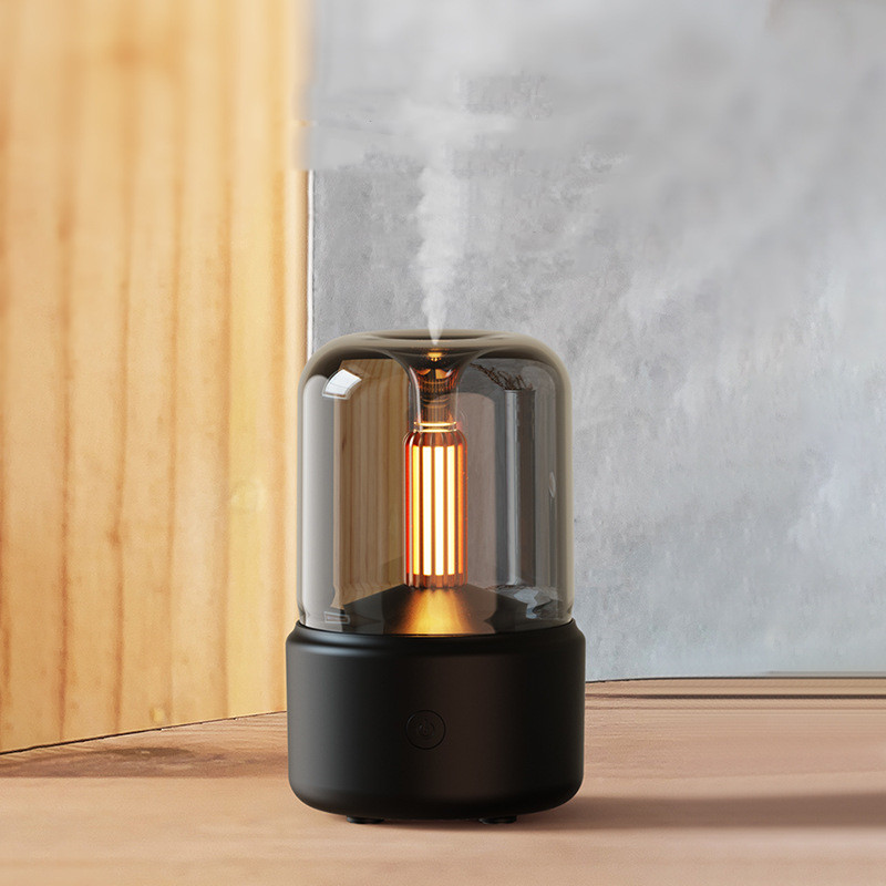 Davy | Aroma Diffuser Night Light | Candlelight Ambient Design