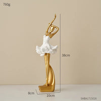 Davy | Sculpture Élégante de Ballerine pour Étagère et Table