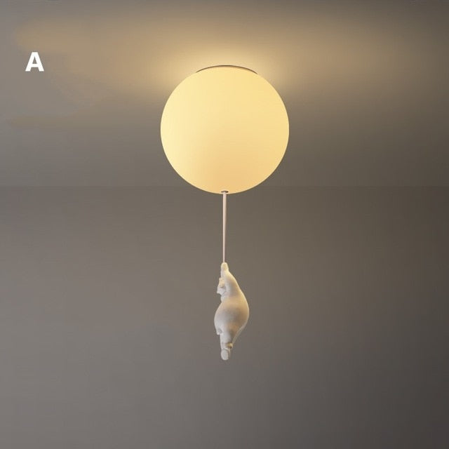 Davy | Balloon Bear Ceiling Light | Playful Bear Design