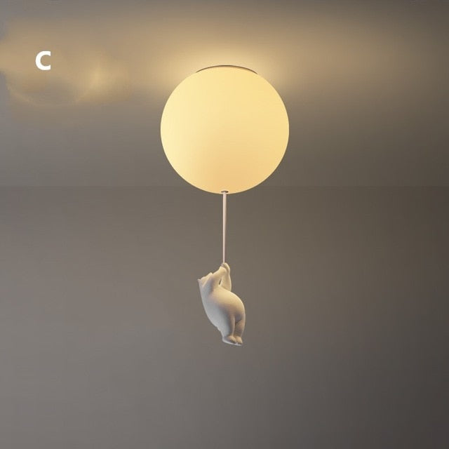 Davy | Balloon Bear Ceiling Light | Playful Bear Design