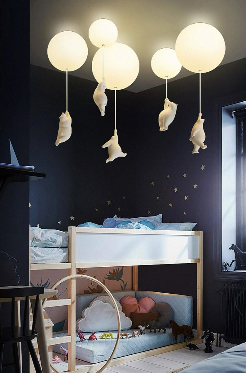 Davy | Balloon Bear Ceiling Light | Playful Bear Design