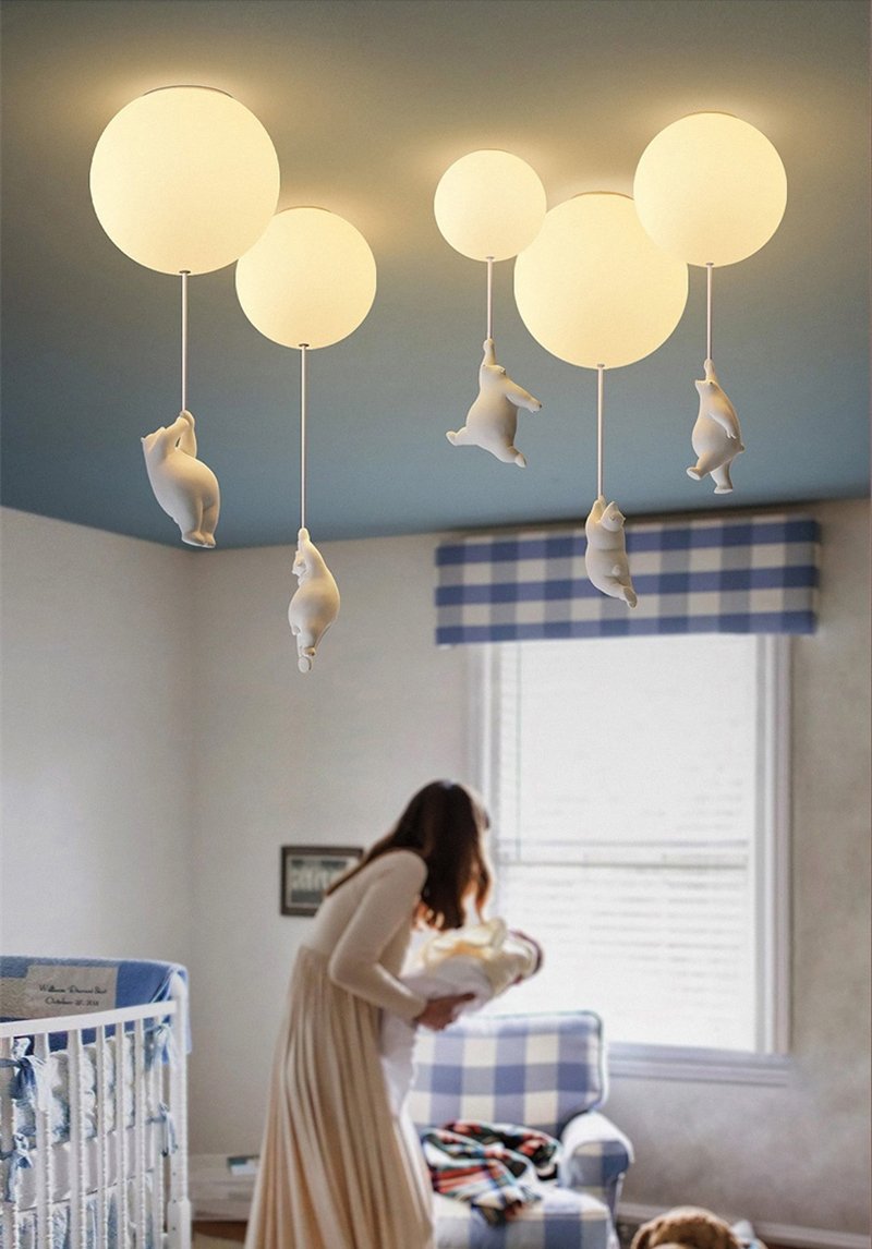 Davy | Balloon Bear Ceiling Light | Playful Bear Design