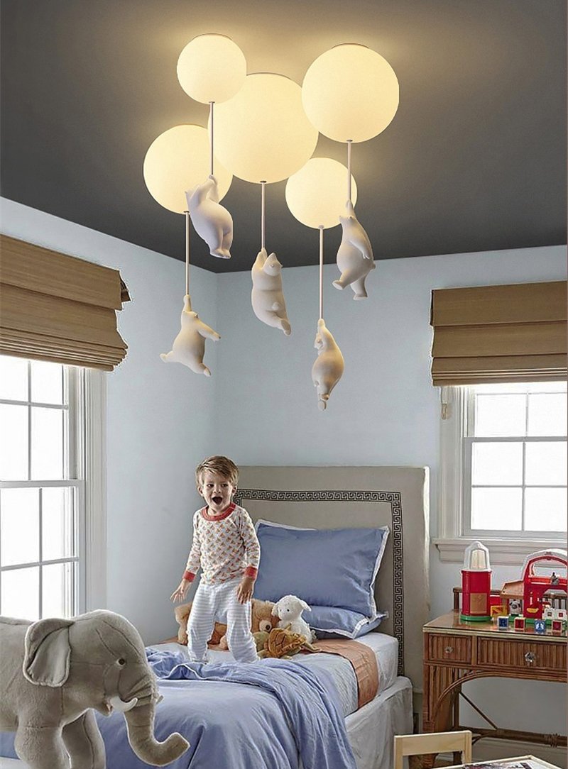 Davy | Balloon Bear Ceiling Light | Playful Bear Design