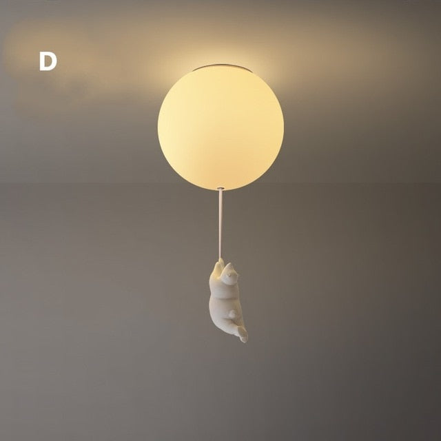 Davy | Balloon Bear Ceiling Light | Playful Bear Design