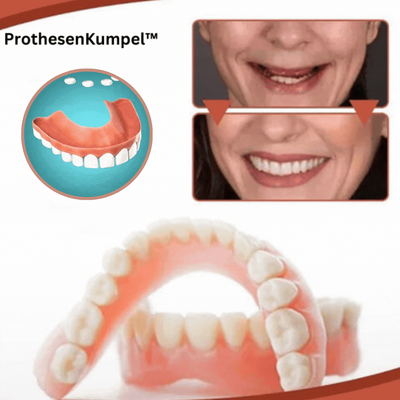 Davy | Biocompatible Silicone Prosthesis Set for Pain-Free Fit and Natural Smile