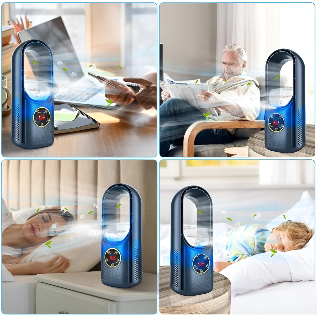 Davy | Bladeless Portable Air Cooler for Home & Office