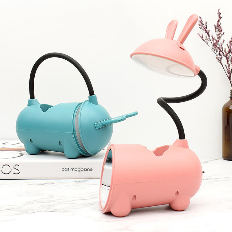 Davy | BunnyGlow Creative LED Touch Lamp with Pen Holder | USB Charging Function | Desk Lamp | Children's Room Decor