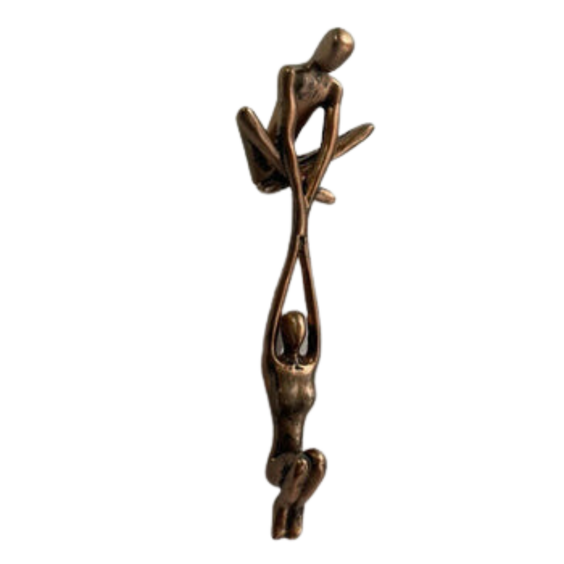 Davy | Couple Sculpture for Home Decor | Balanced Figures Decorative Accent