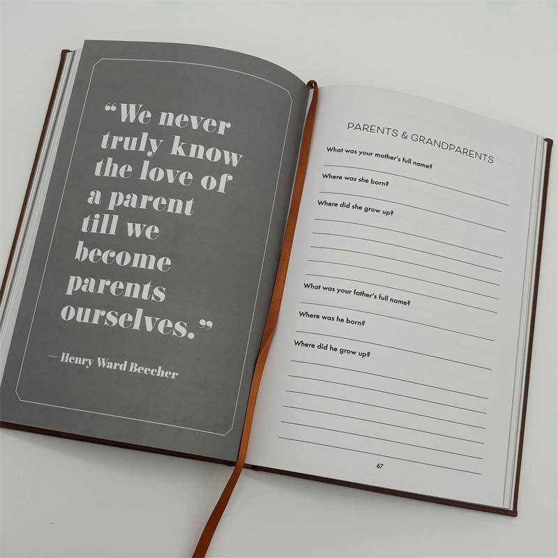 Davy | Dad, I Want to Hear Your Story | Heritage Edition Book | Over 250 Questions