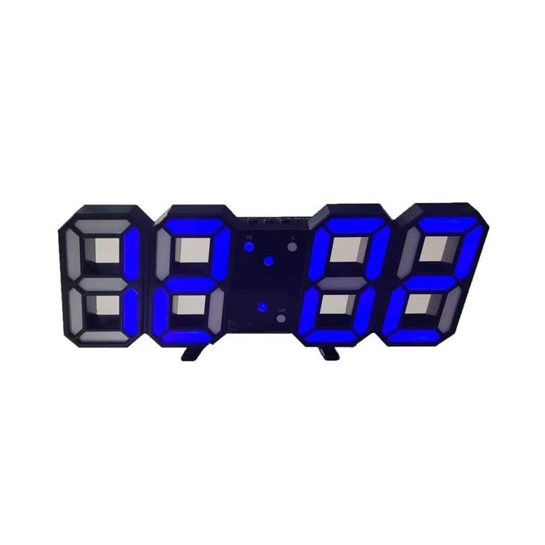 Davy | Digital 3D LED Wall Clock – Modern Design with Dimming Function and Optimal Visibility