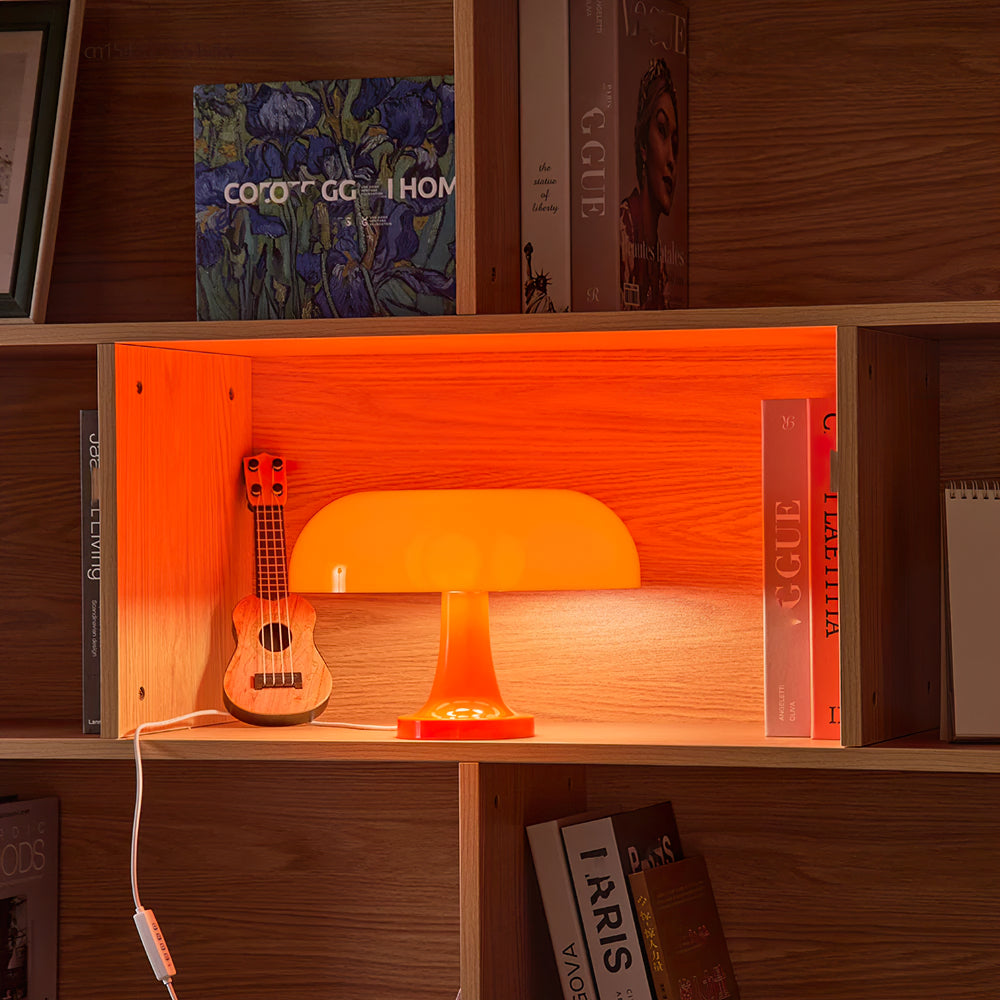 Davy | Dimmable Mushroom Table Lamp with USB Connection