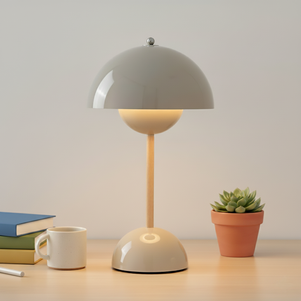 Davy | Dorsø Pillam | Scandinavian Designer Table Lamp | Dimmable & Modern (H 29.5cm)