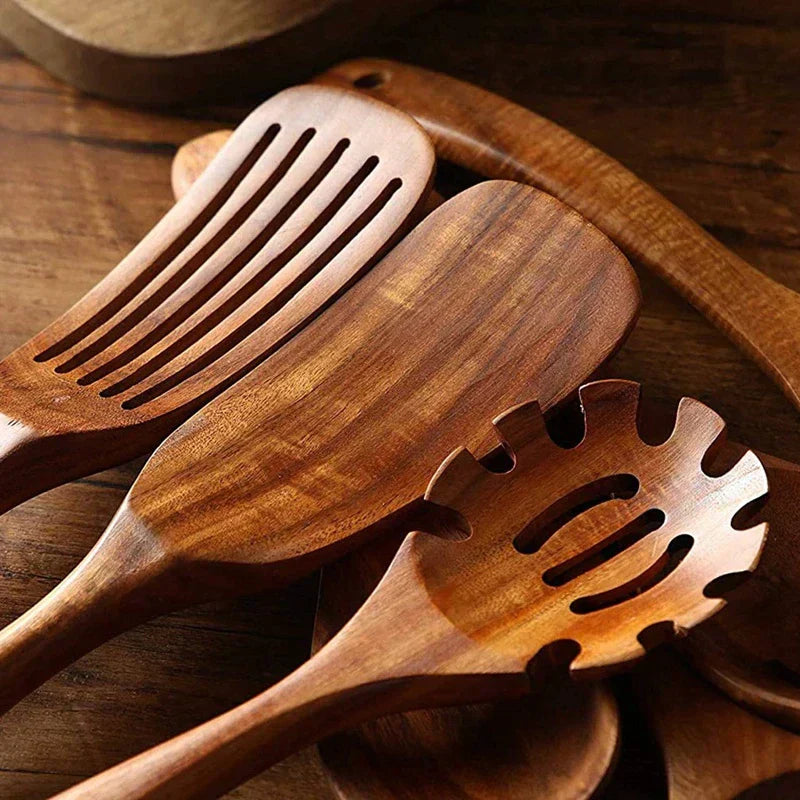Davy | Ecochef – Teak Tree Kitchen Utensil Set