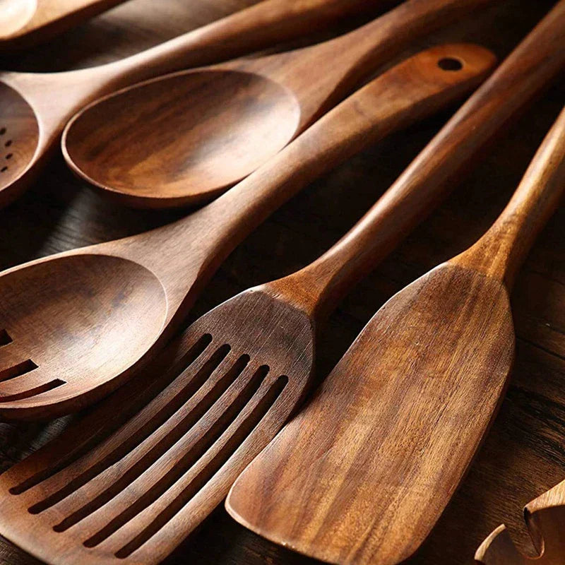 Davy | Ecochef – Teak Tree Kitchen Utensil Set