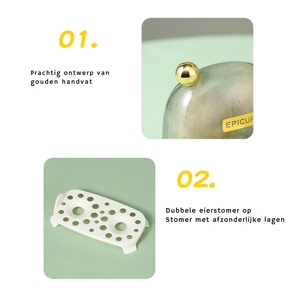 Davy | Electric Egg Cooker Steamer for Breakfast