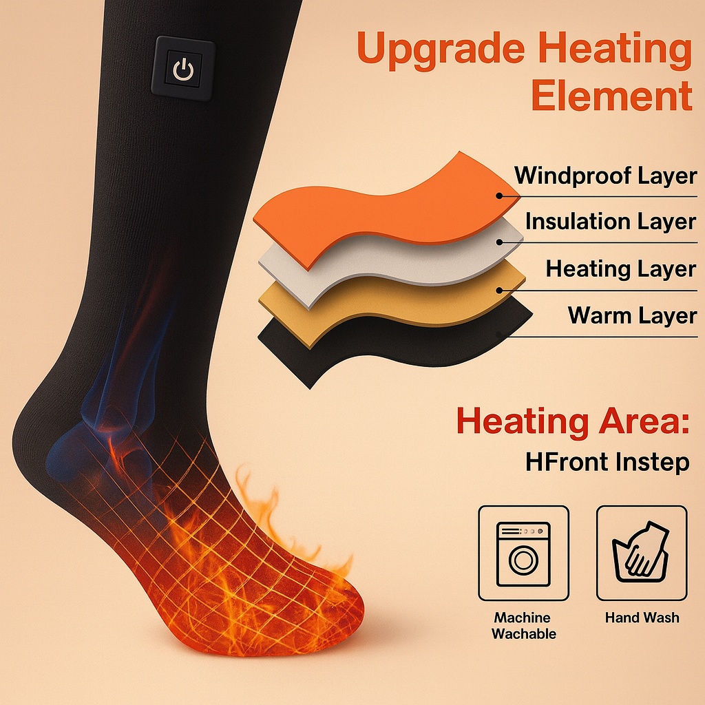 Davy | Electric Heating Circulation Cold Weather Winter Socks