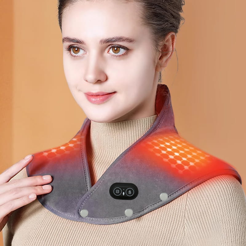 Davy - Electric heating pad for neck and shoulders with vibration
