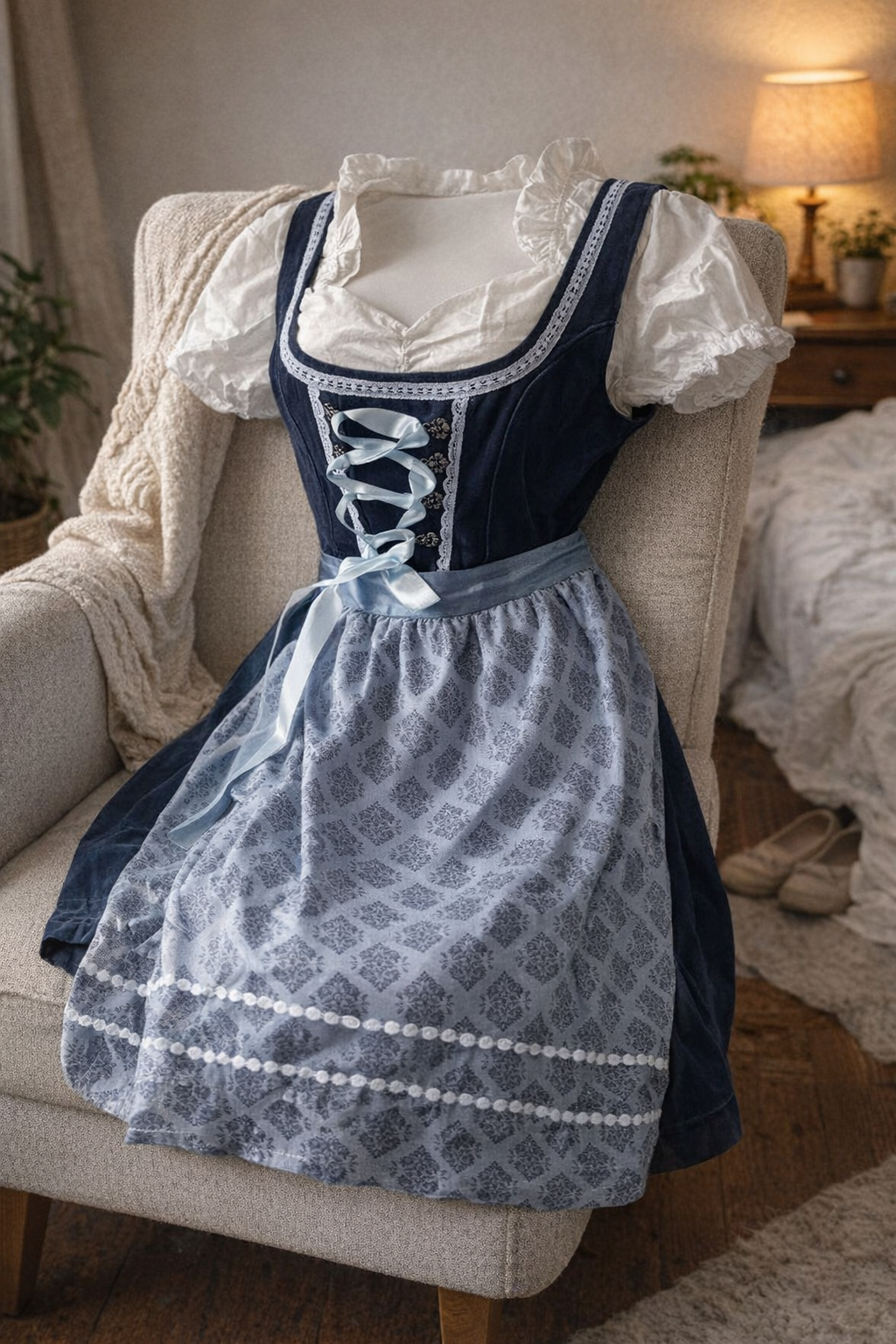 Davy | Elegant Dirndl Dress for Women with Apron