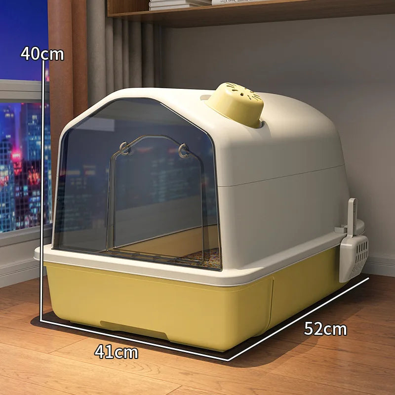 Davy | Enclosed Cat Litter Box with Odor Control