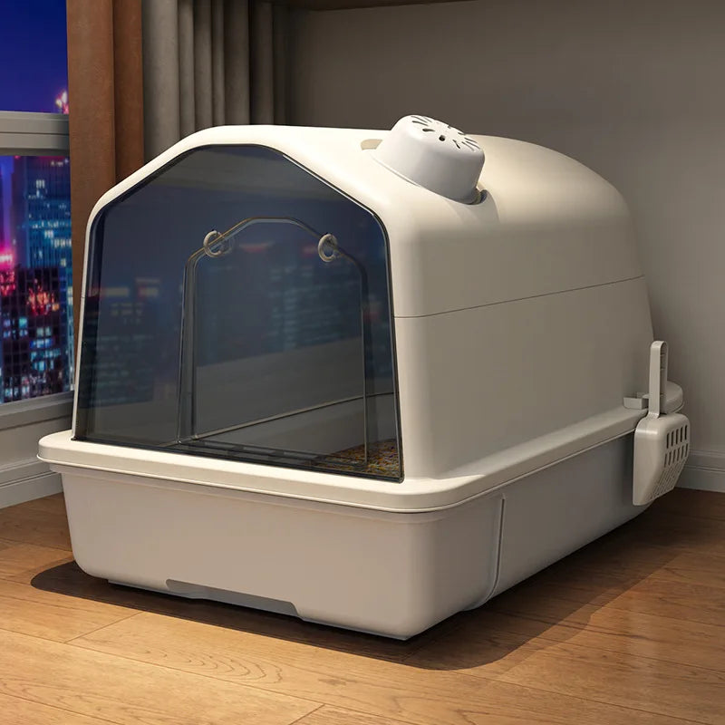 Davy | Enclosed Cat Litter Box with Odor Control