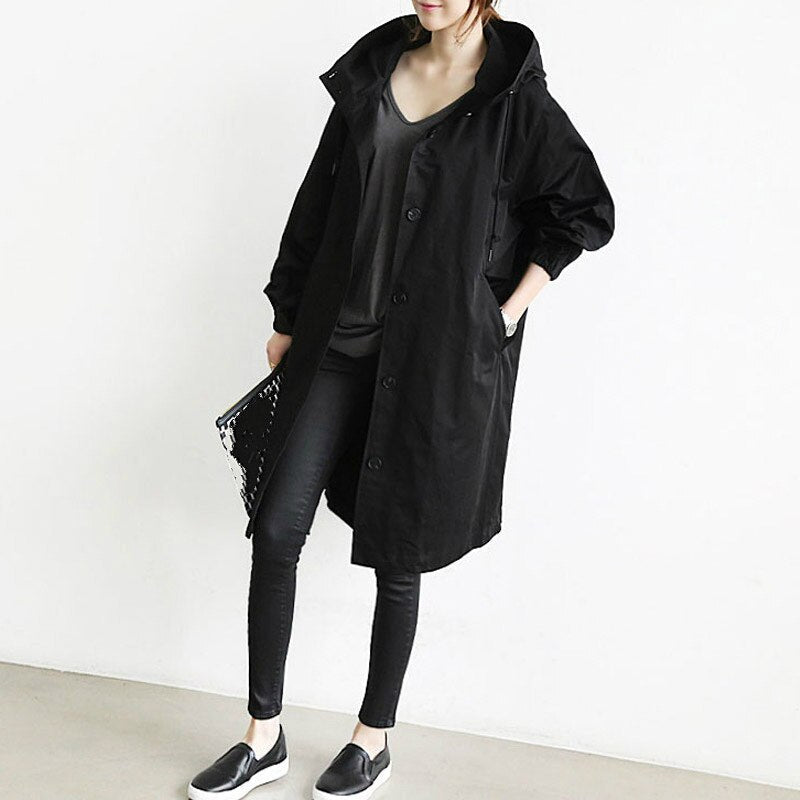 Davy | Fashionable Long Trench Coat Women Change Season 2023