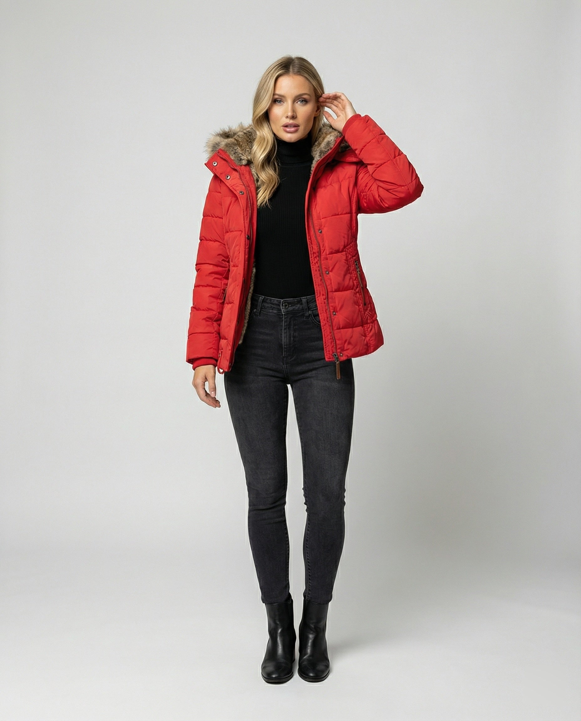 Davy - Fashionable Winter Jacket, Warmly Lined with Hood