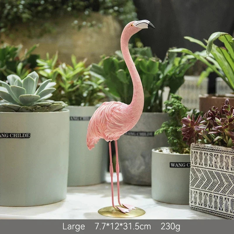 Davy | Flamingo Figurine made of Resin Modern Decoration