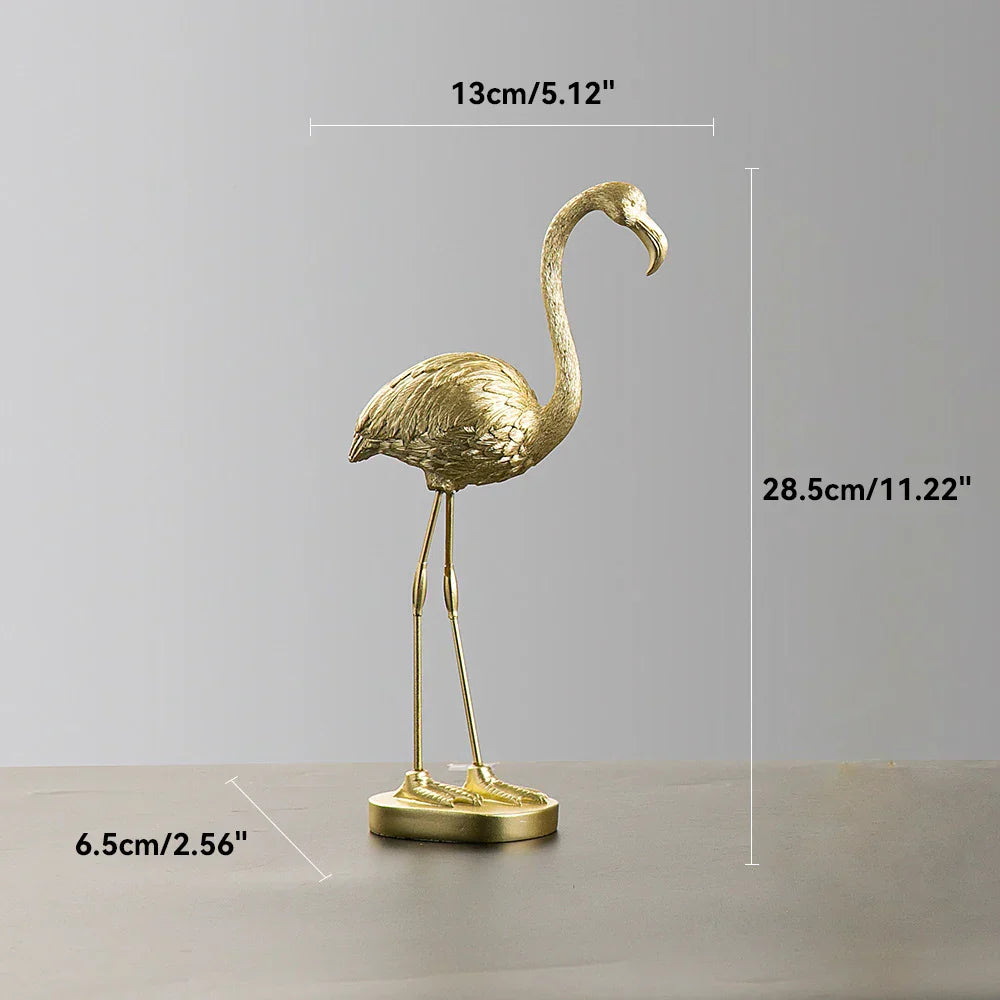 Davy | Flamingo Figurine made of Resin Modern Decoration