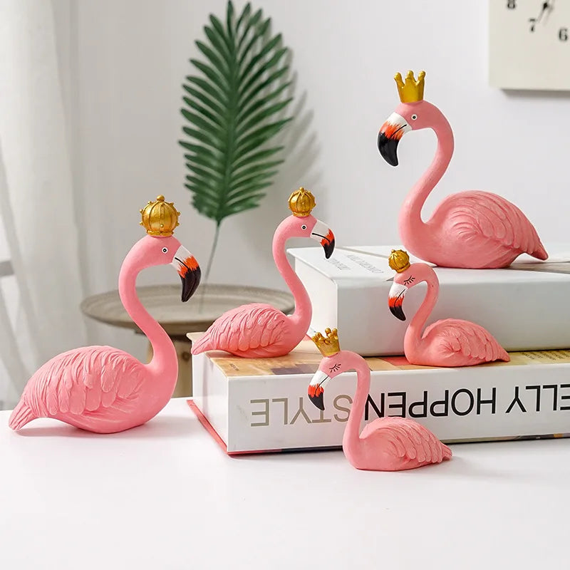 Davy | Flamingo Figurine made of Resin Modern Decoration