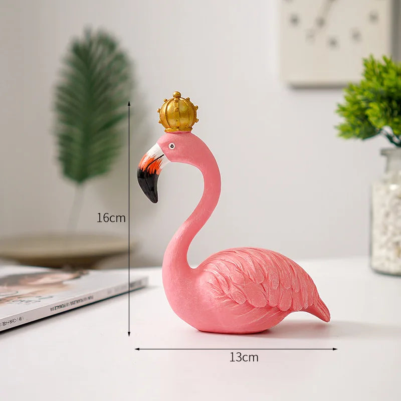 Davy | Flamingo Figurine made of Resin Modern Decoration